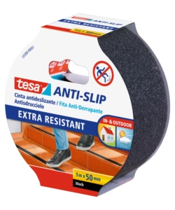 NASTRO ANTISCIVOLO ANTI-SLIP NERO, 50 MM X 5 MT - TESA